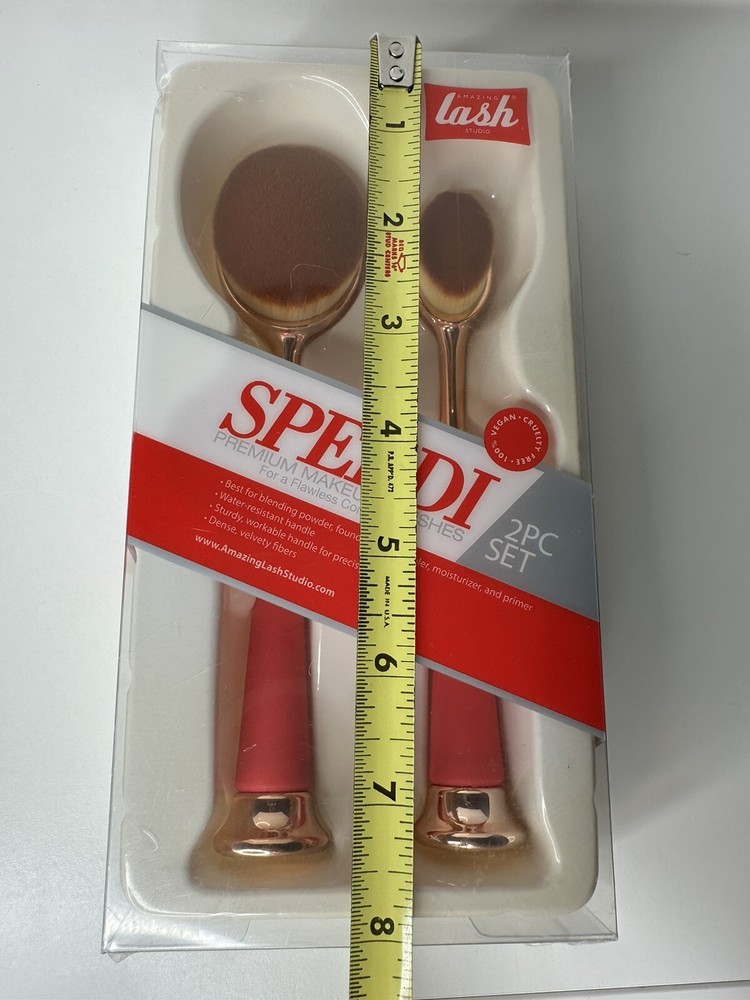premium makeup brushes.2pc Set. Speedi, For A Flawless Complexion