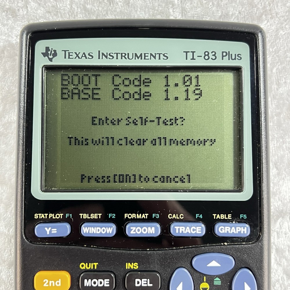 Texas Instruments TI-83 Plus Graphing Calculator w/Cover Tested Working *READ*