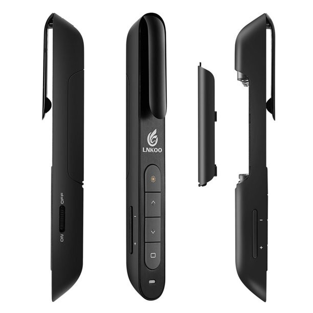LNKOO Wireless Presenter,Support Hyperlink RF 2.4GHz Powerpoint PPT Clicker Pres