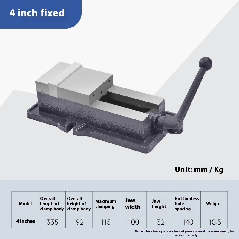 Angle-fixed Precision Machine Vise Cast Iron Milling Machine Special Vise