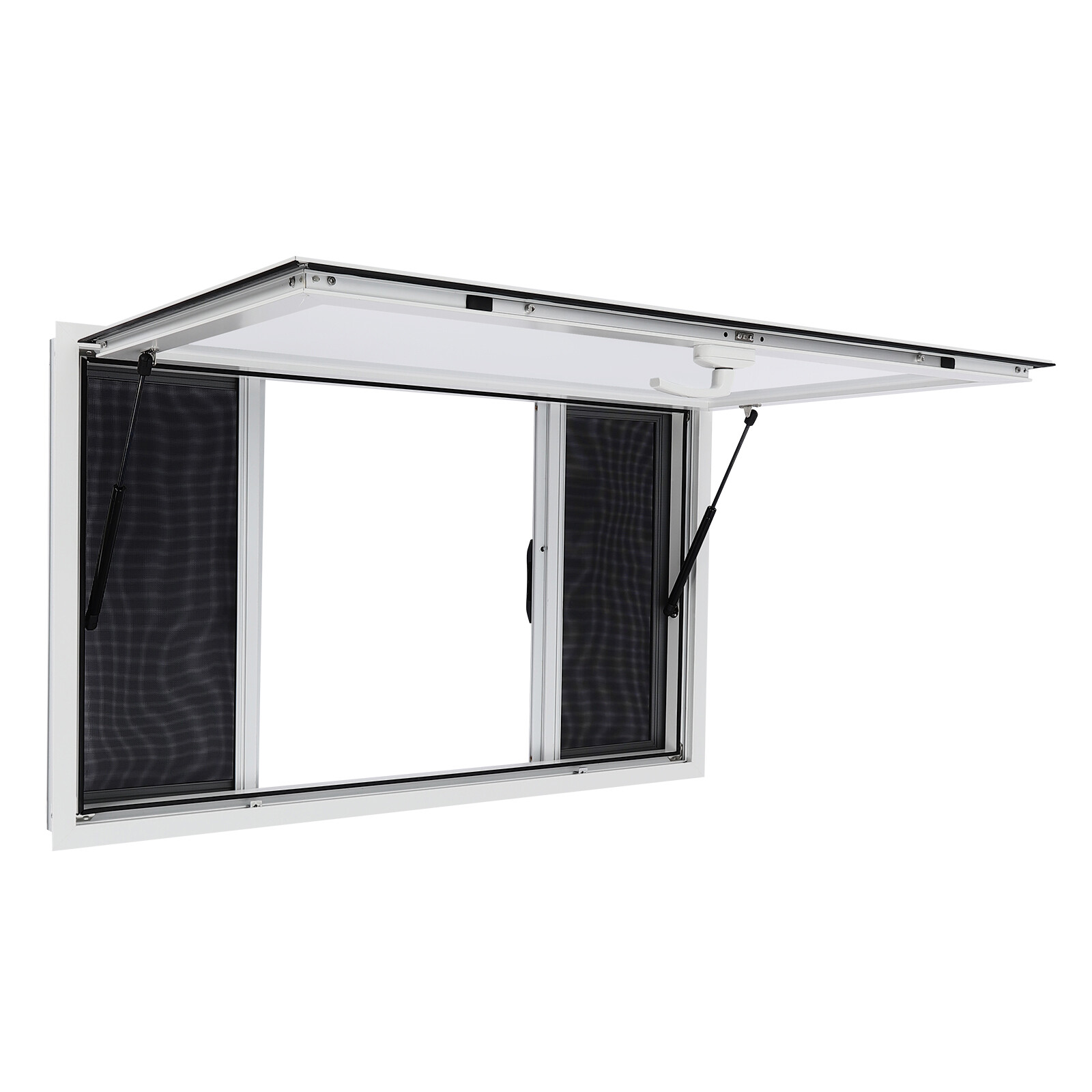 Concession Stand Truck Food Serving Window w/ Awning Sliding Screen Window 50x30