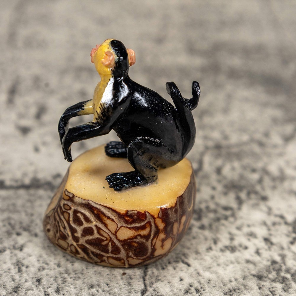 White Face Monkey Tagua Carving