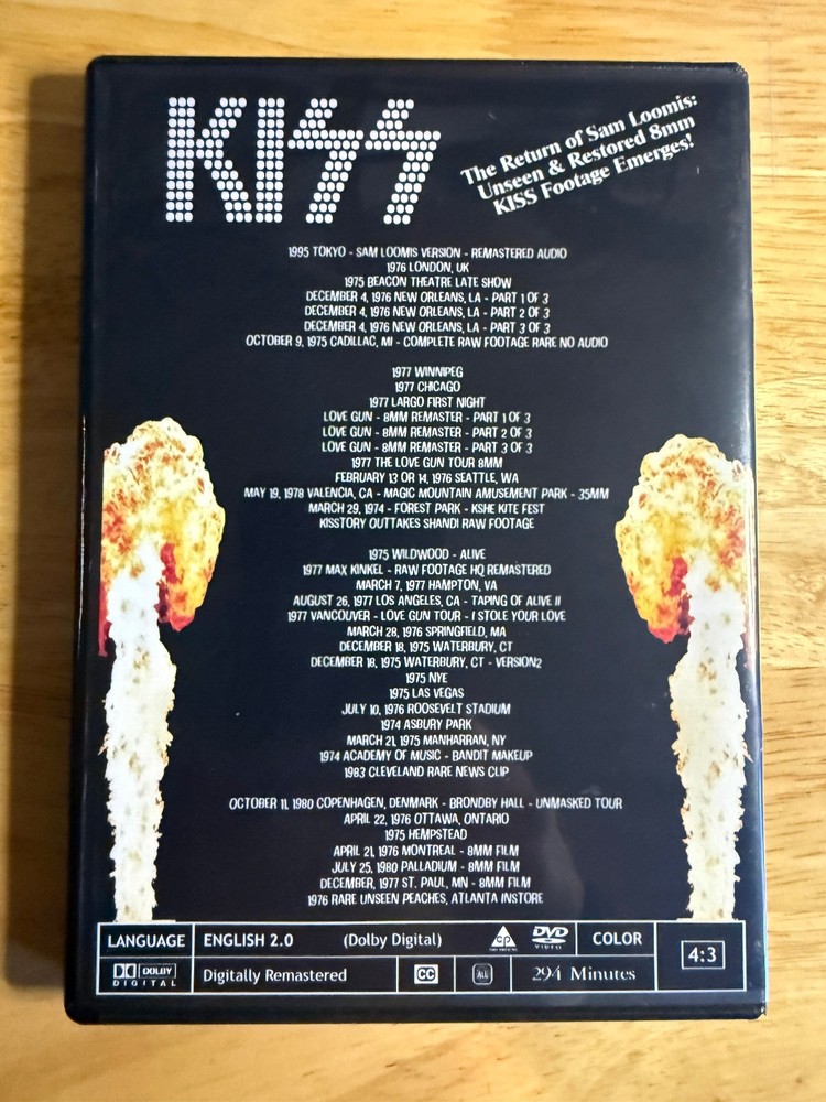 KISS Sam Loomis: Restored Footage Emerges on 8-DVD Box Set