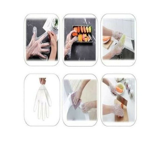 100 Disposable Hand Gloves Large Purpose Hand Kitchen Food Preparation