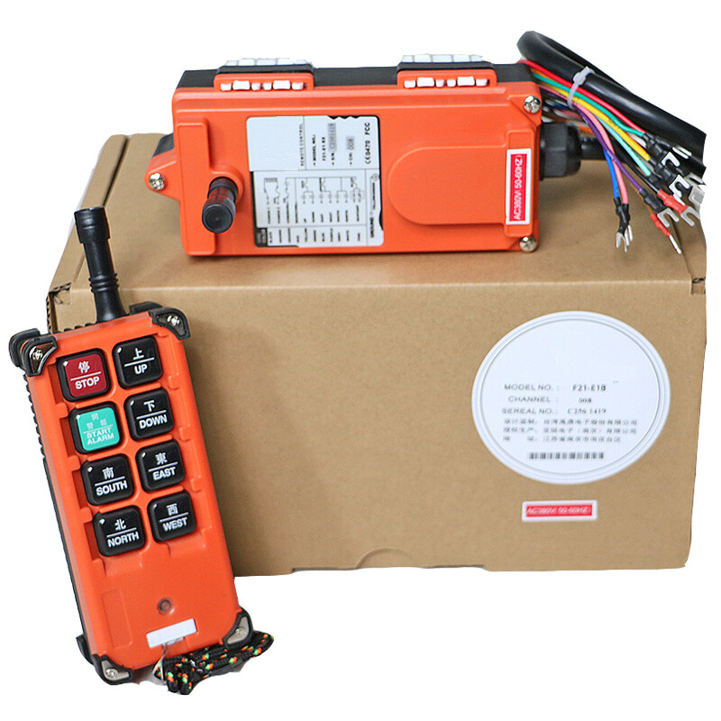 F21-E1B Industrial Wireless Crane Radio Remote Control Hoist Controller AC 24V