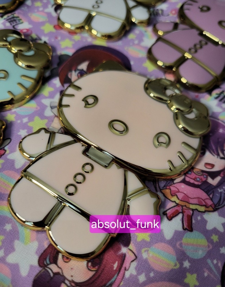Cute HK Hello Kitty Phone Mirror Pop Holder For iPhone Android, For Makeup