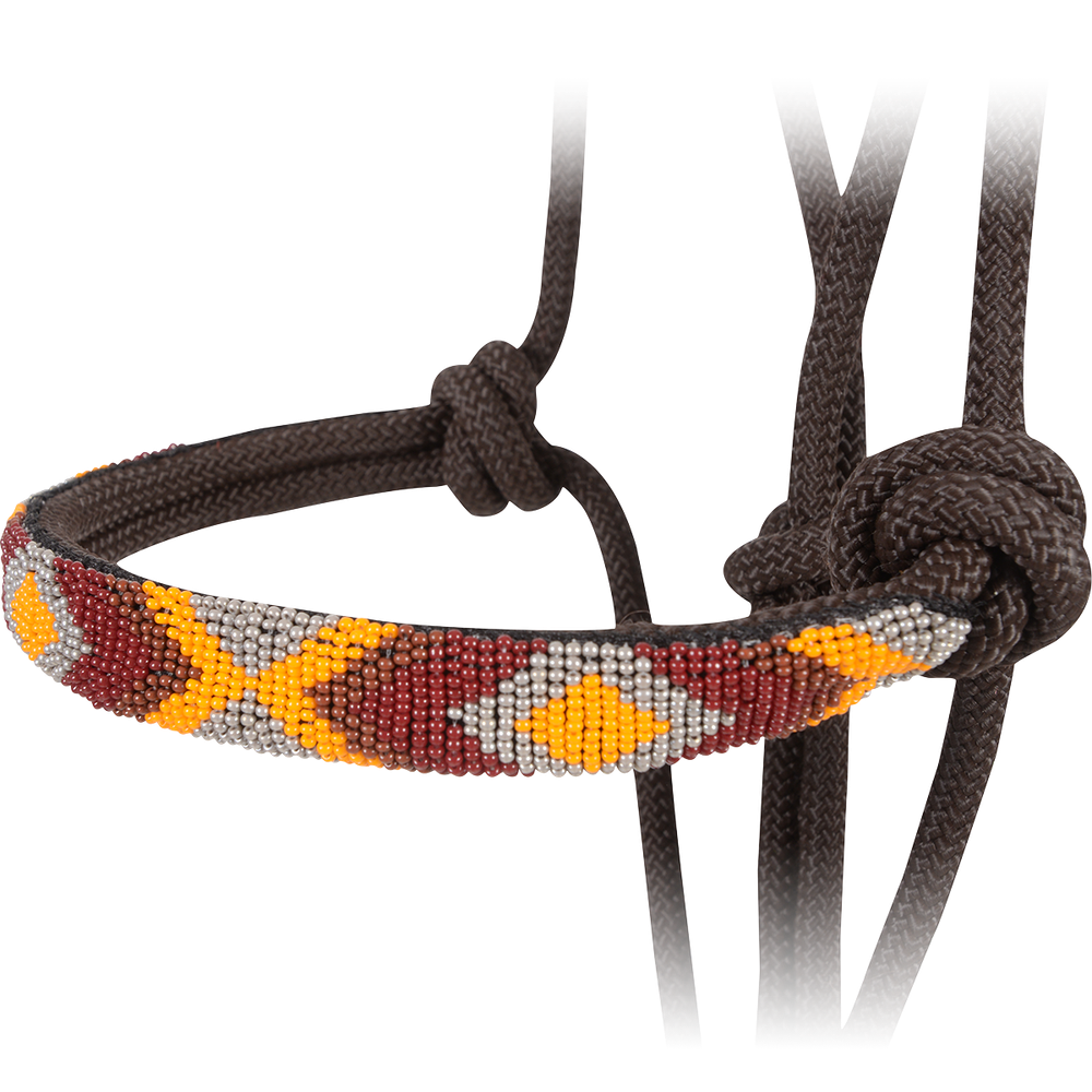 CASHEL BEADED NOSE ROPE HALTER