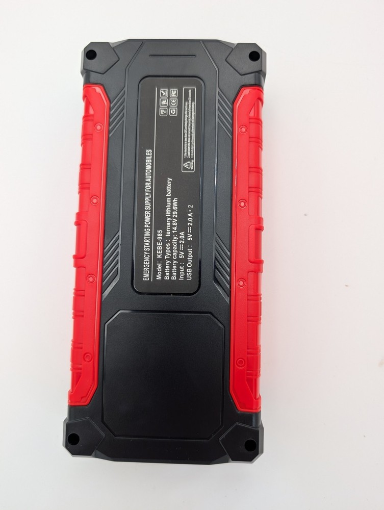 KEBE-985 multi-functional jump starter 12V flashlight compass charger