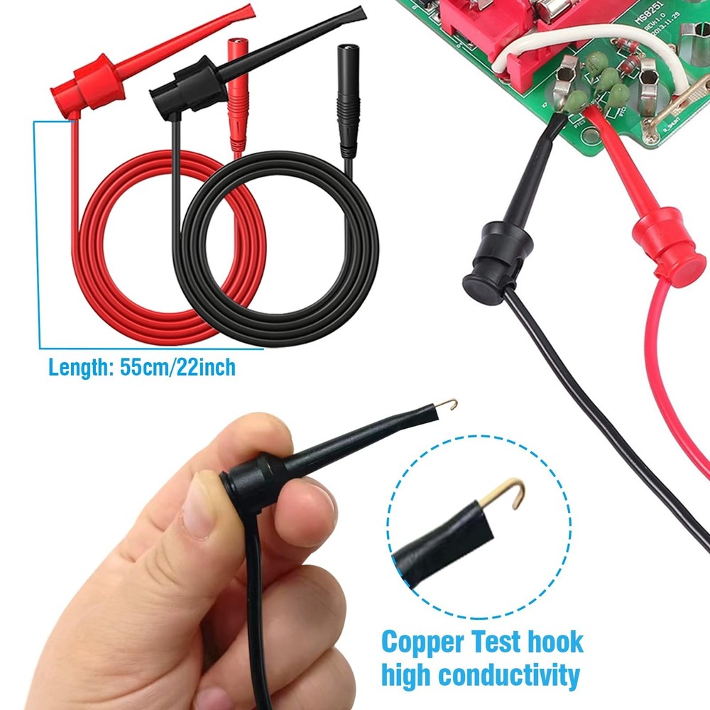 25PCS Multimeter Test Leads Kit, Test Leads Set with Replaceable Alligator Cl...