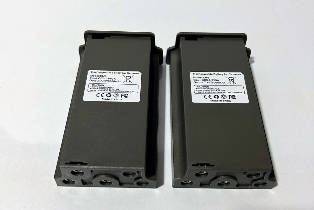 2 Pack for Reveal Lithium Battery Pack, Compatible for Trail Camera Lipo Battery