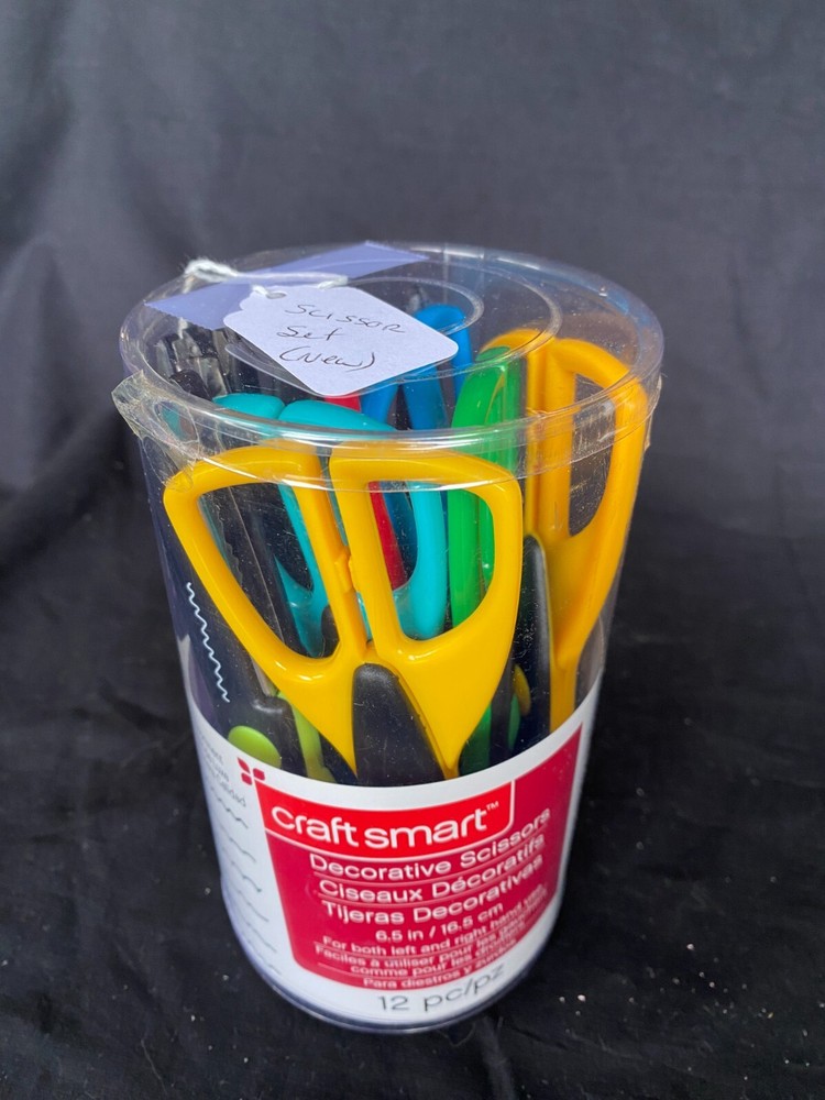 Craftsmart Decorative Scissors 12 pieces, New, Never Used, Various Designs