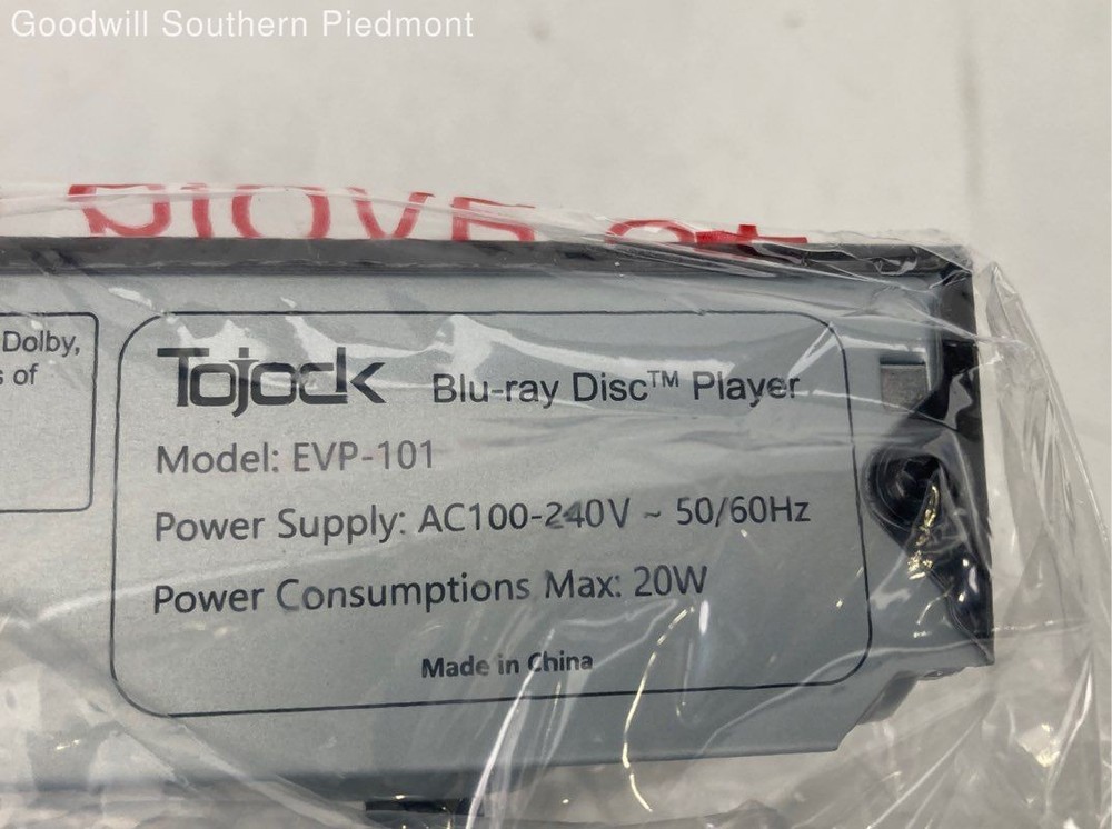 TOJOCK EVP-101 Blu-ray Disc Player - Open Box