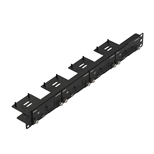Front Removable 1U Rack Mount for Raspberry Pi, with 4 Mounting Brackets for