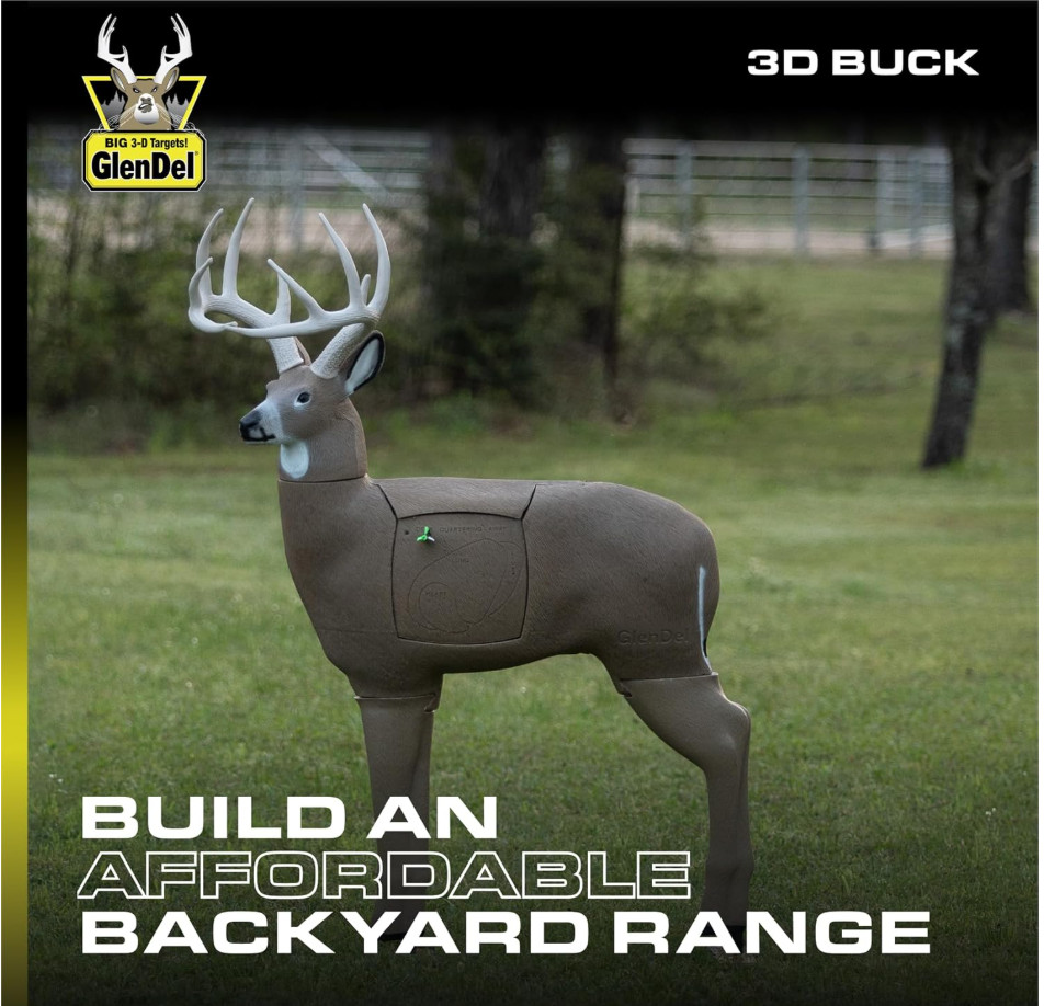 Buck 3D Archery Target with Replaceab Insert Core, GlenDel Buck w/4-sided Insert