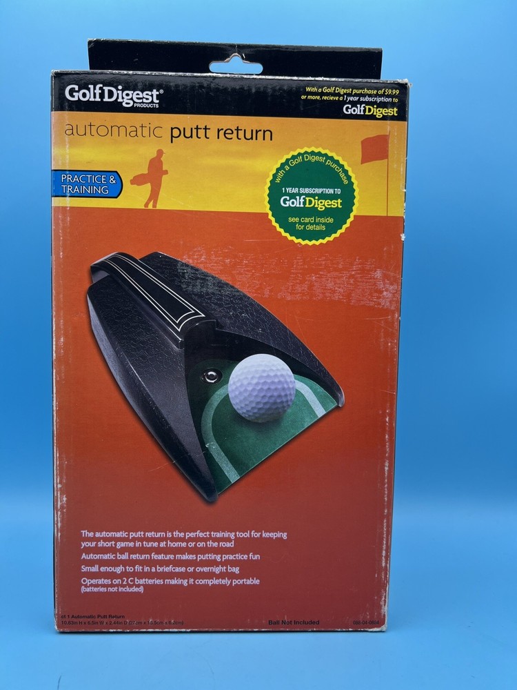 Golf Digest Automatic Putt Return With Batteries Tested Practice and Training