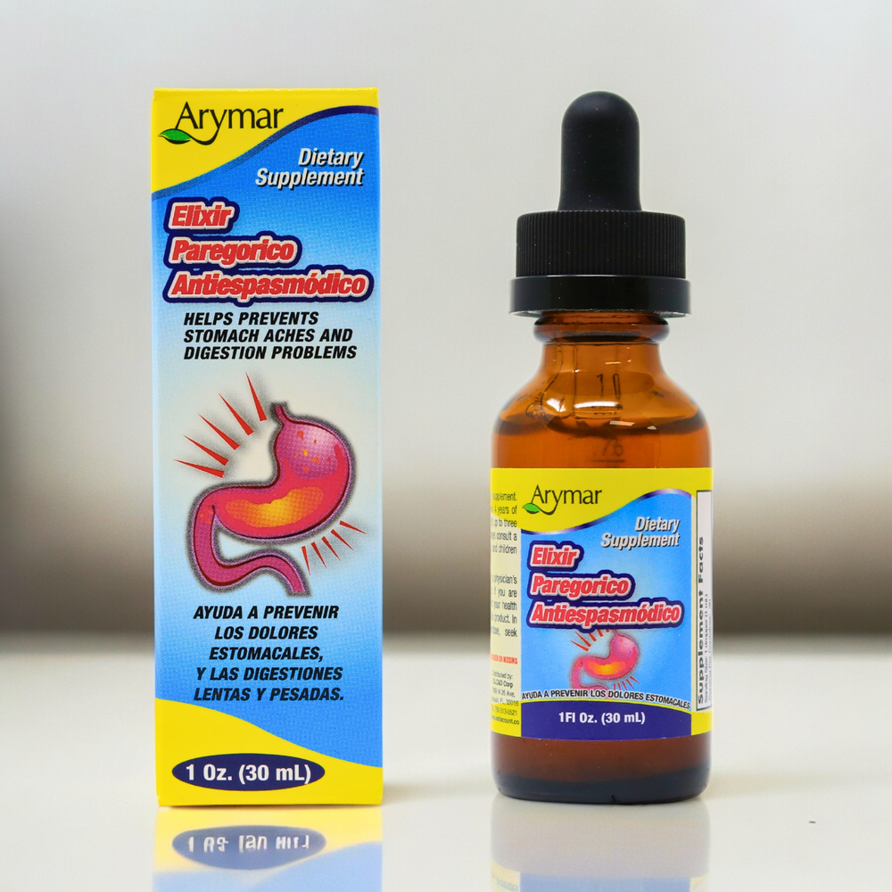 Arymar - Elixir Paregorico Antiespasmodico, Digestive Support, 1fl oz (30ml)