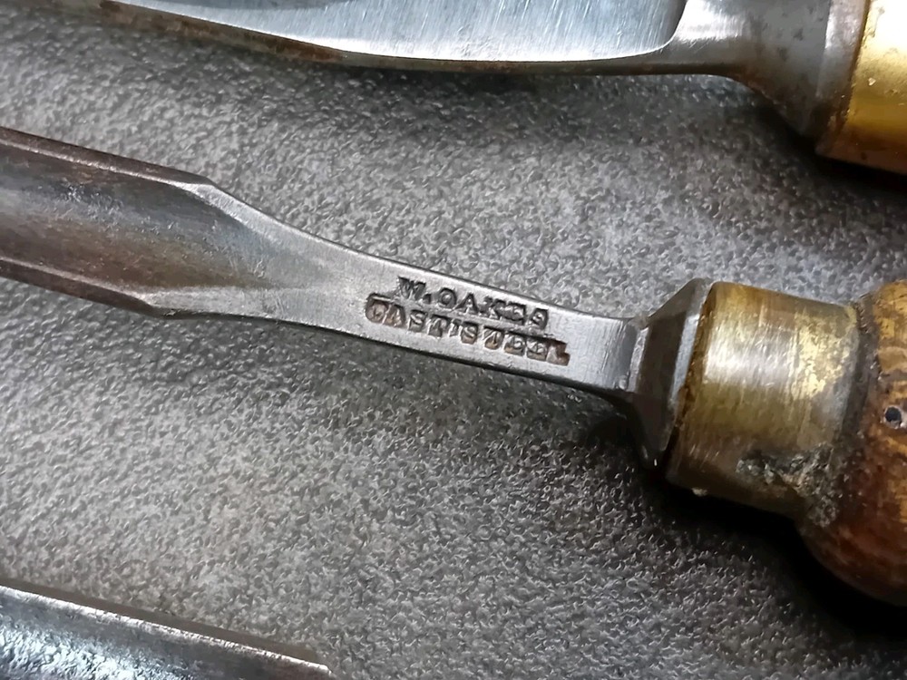 5 Vintage Carving Chisels