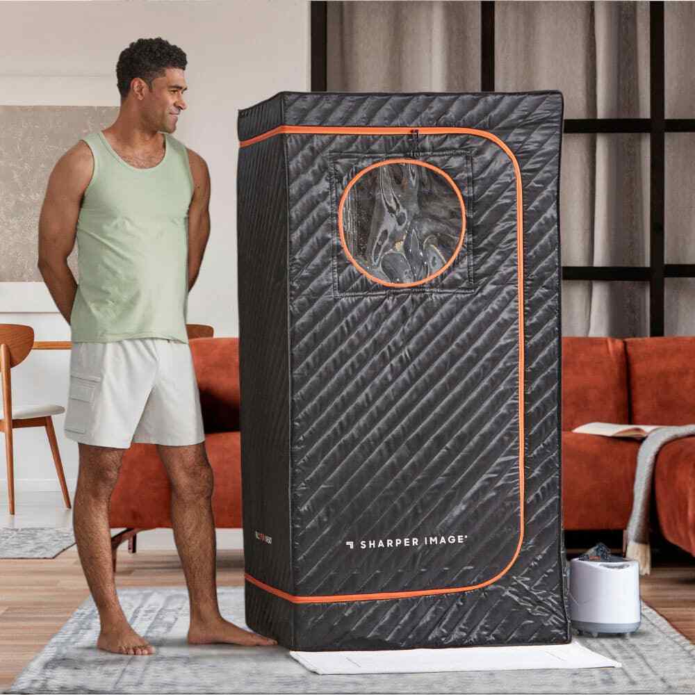 Sharper Image - Steamer Sauna Portable Spa, Includes 2.4L Steam Generator, Fo...