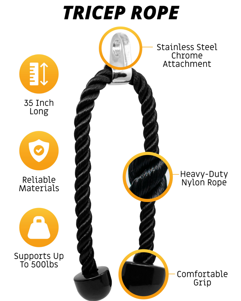 Tricep Rope Attachment Cable Machine Attachments Cable Machine Accessories