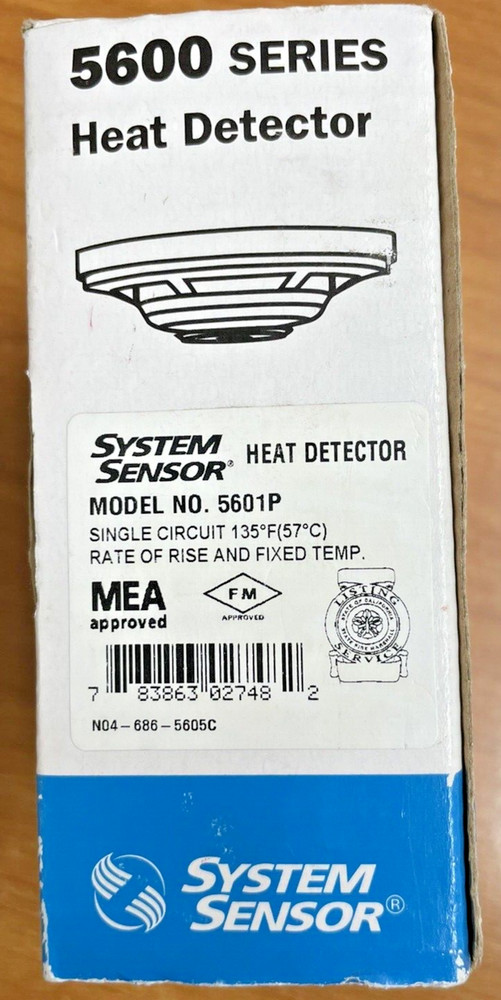 System Sensor Fixed Temperature Heat Detector 5601P