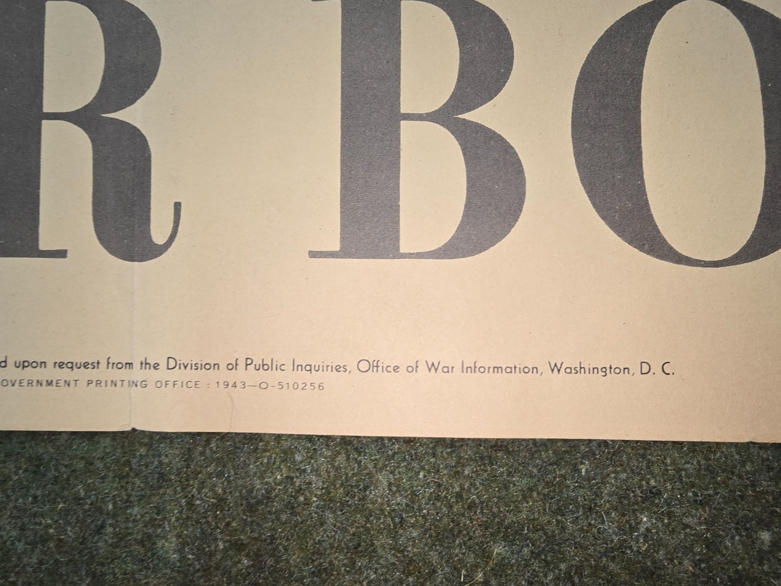 WWII Save Freedom of Worship War Bonds Poster