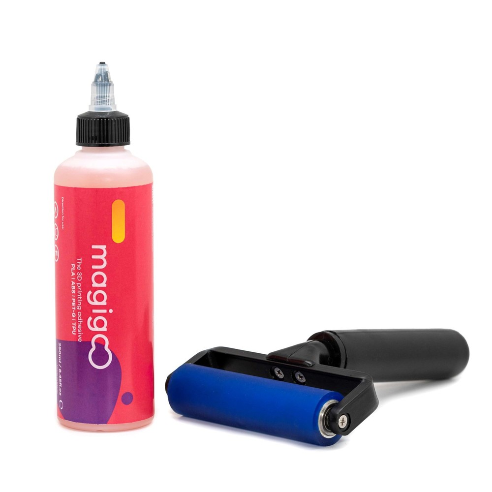 Magigoo - Glide Kit - 3D Printer Adhesive 250mL + Roller, Clear/Transparent
