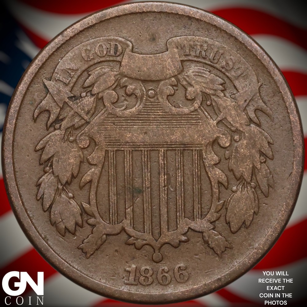 1866 2 Cent Piece B1159