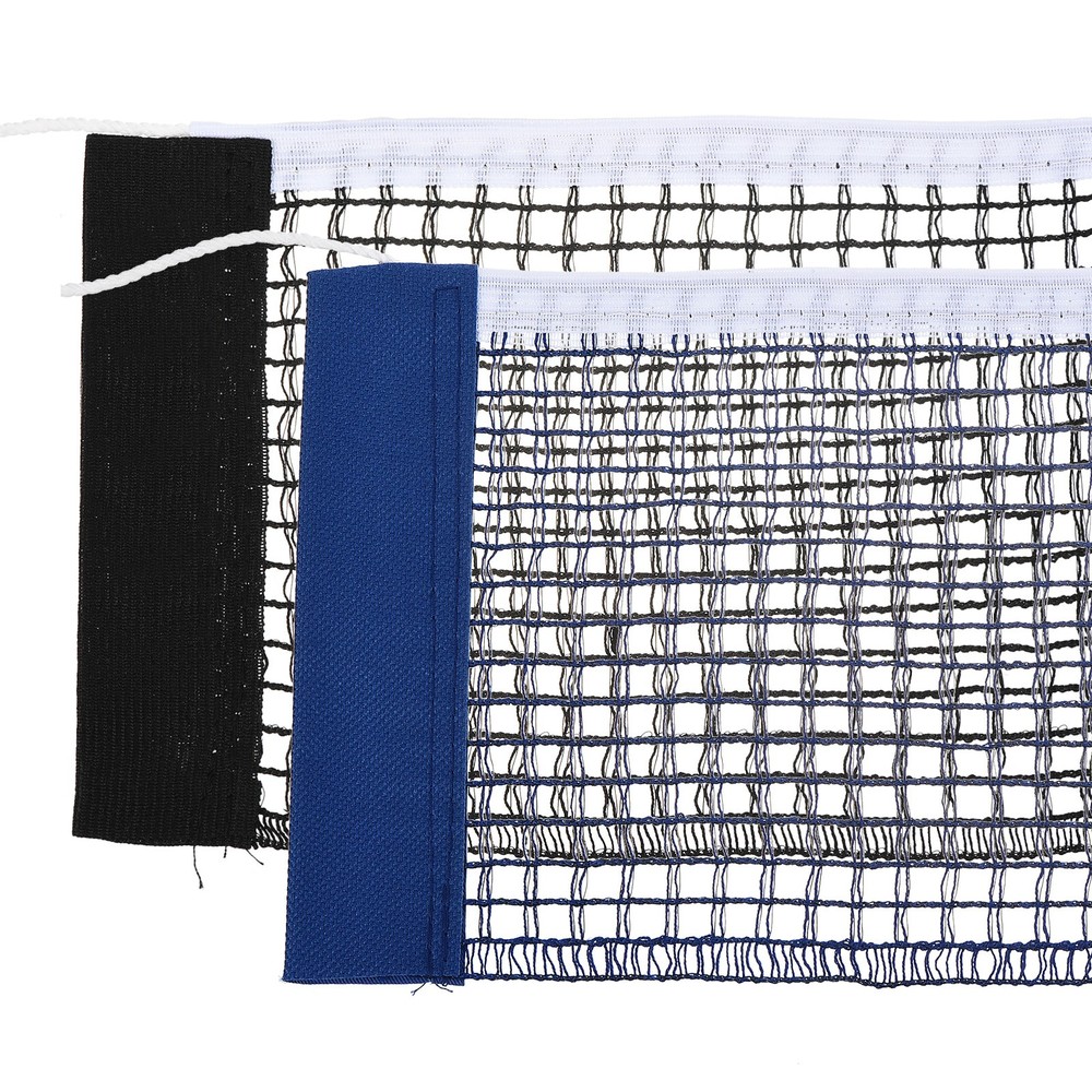Table Tennis Net Replacement Ping Pong Net String Tension PE, Black Blue 2pcs