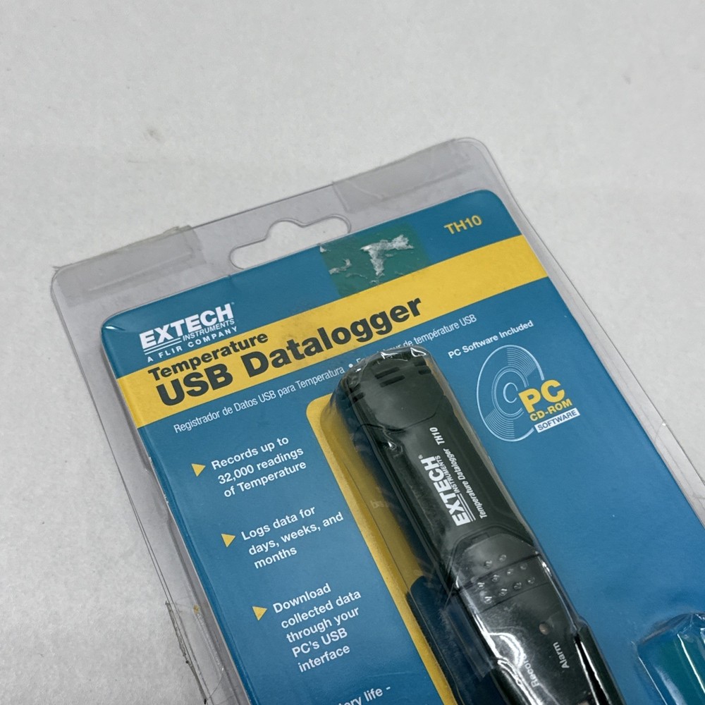 Extech by FLIR TH10 Temperature USB Datalogger NEW NO BATTERY Extech TH-10