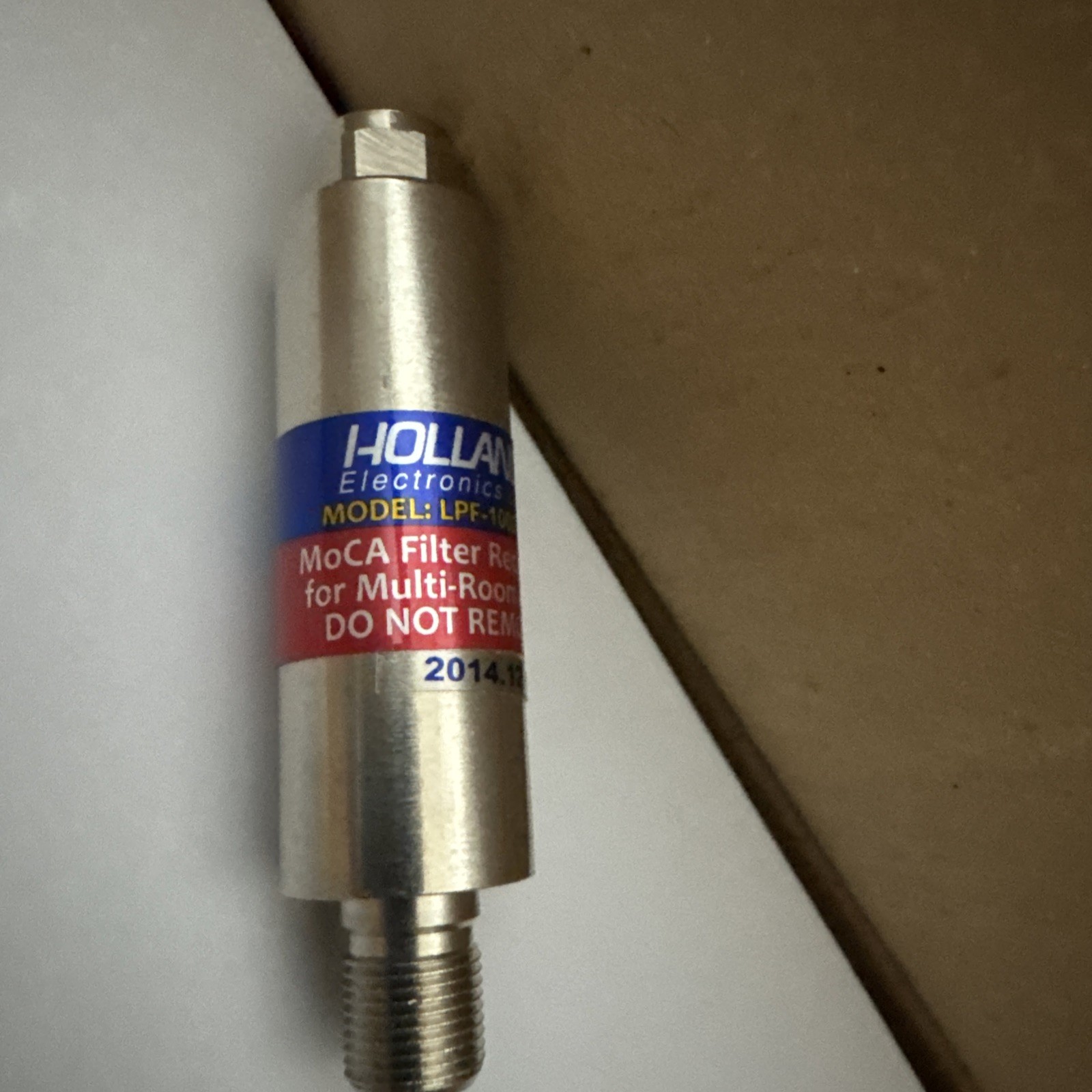 Holland MPOE-TM MoCA POE Filter for Cable TV Coaxial (Model LPF-1002-70)