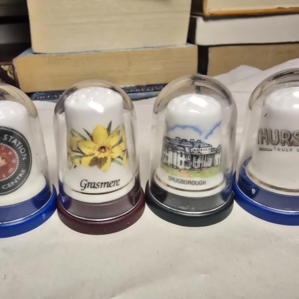 5 Assorted Vintage Thimbles Novelty Unique