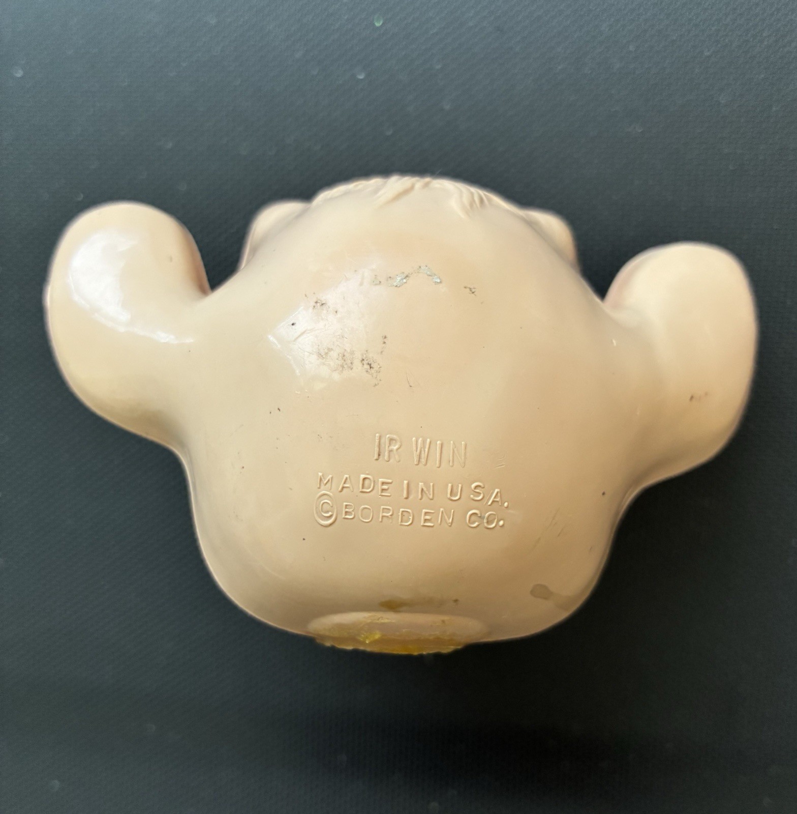 Rare BORDEN'S Dairy Mascot Elsie the Cow's Calf BEULAH's Head From Baby Rattle