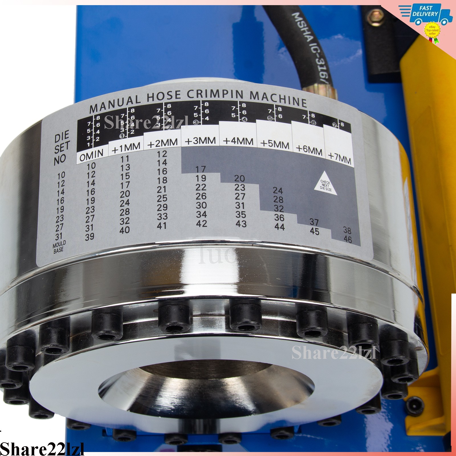 5600KN Hydraulic Hose Crimper Pipe Clamping Machine With 9 Sets Dies 10-30mm