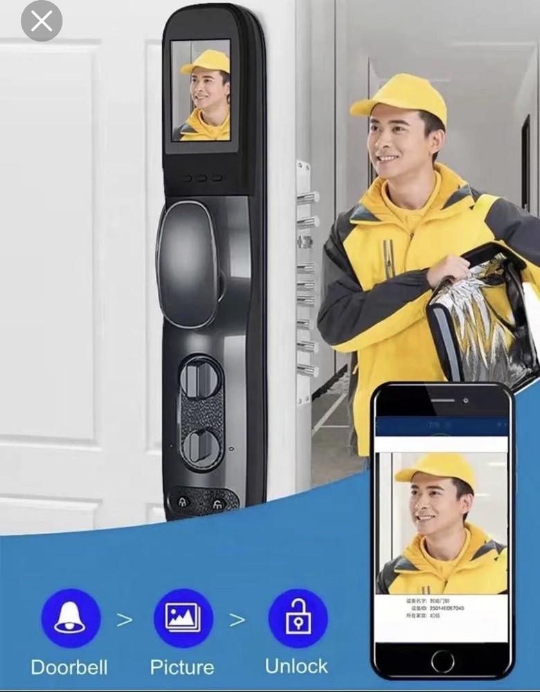 Multi Function Face Recognition Lock, Facial Recognition Security Door Lock
