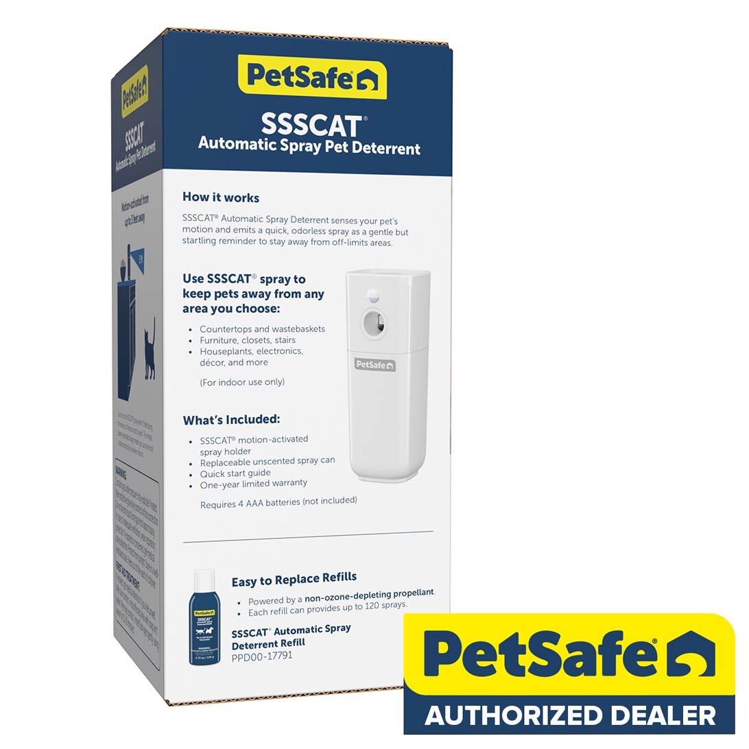 PetSafe SSSCat Spray Deterrent Dog Cat PPD00-17617 with Spray Refill - New 2024
