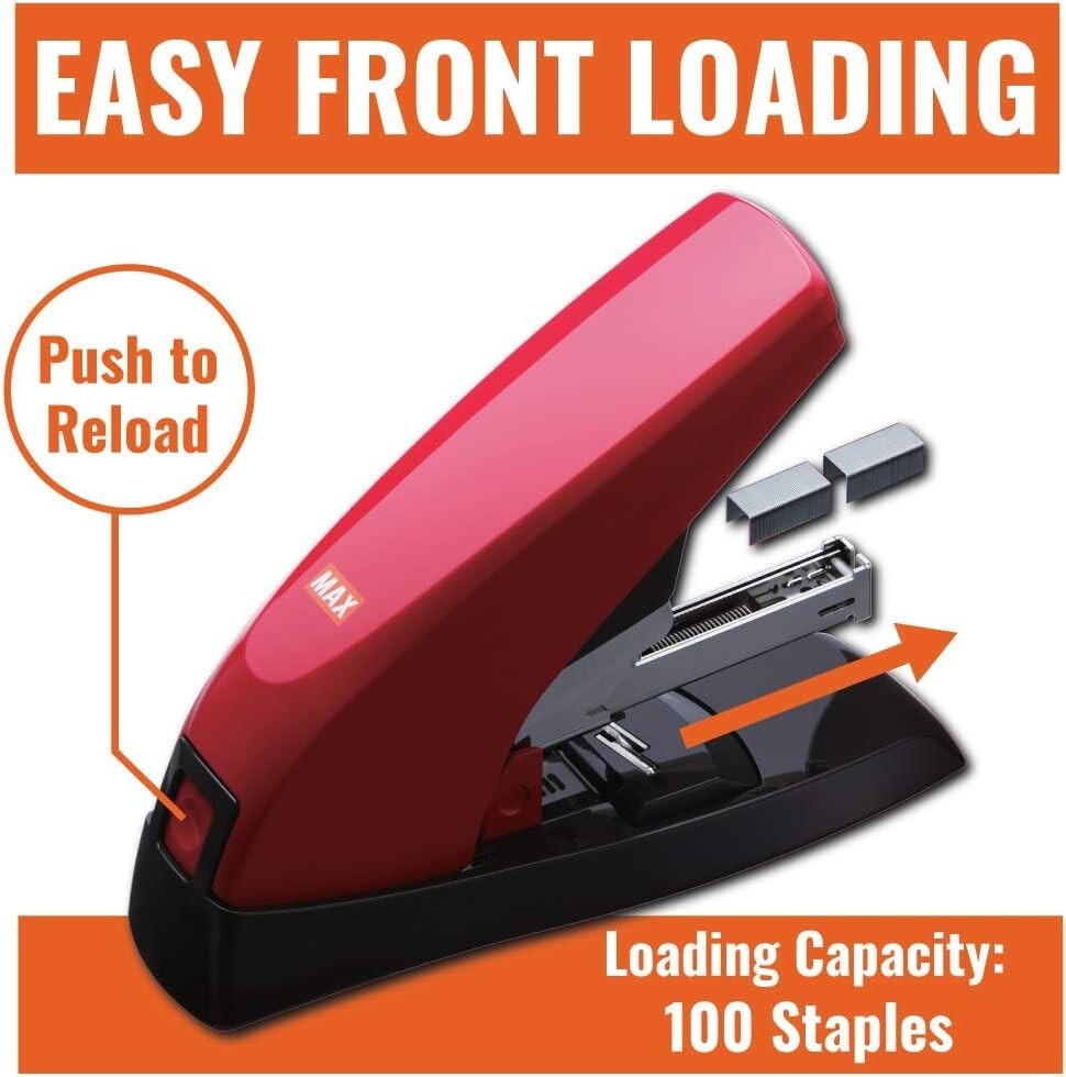 Flat Clinch Compact Heavy Duty Stapler HD-11UFL For 80 Sheets Front Loading NEW