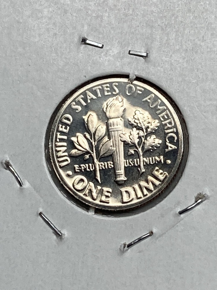 1972-S Proof Type Roosevelt Dlme 10 Cent Coin.