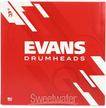 Evans TT08CHR Black Chrome Tom Batter Head - 8"
