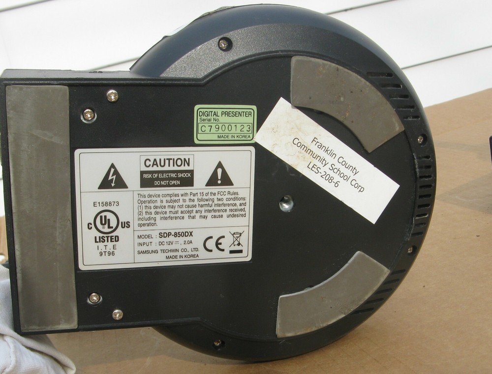 (2) Samsung Digital Presenter SDP-850(DX) Overhead Document Camera with Light