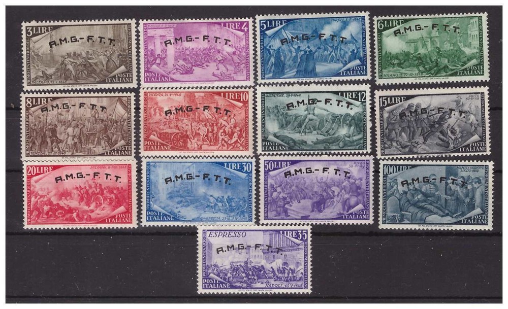 Trieste - Risorgimento New Series with Espresso MNH