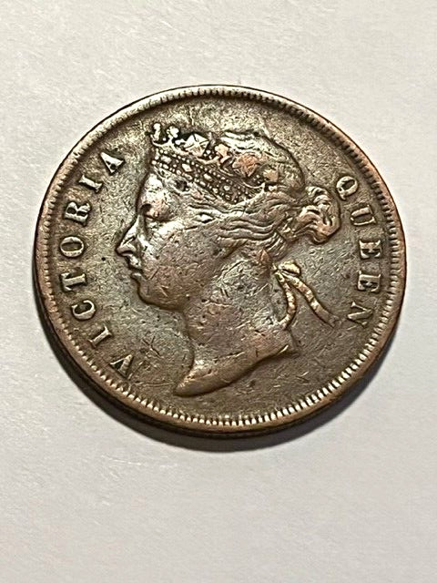 1891 Straits Settlements 1 Cent F #13402