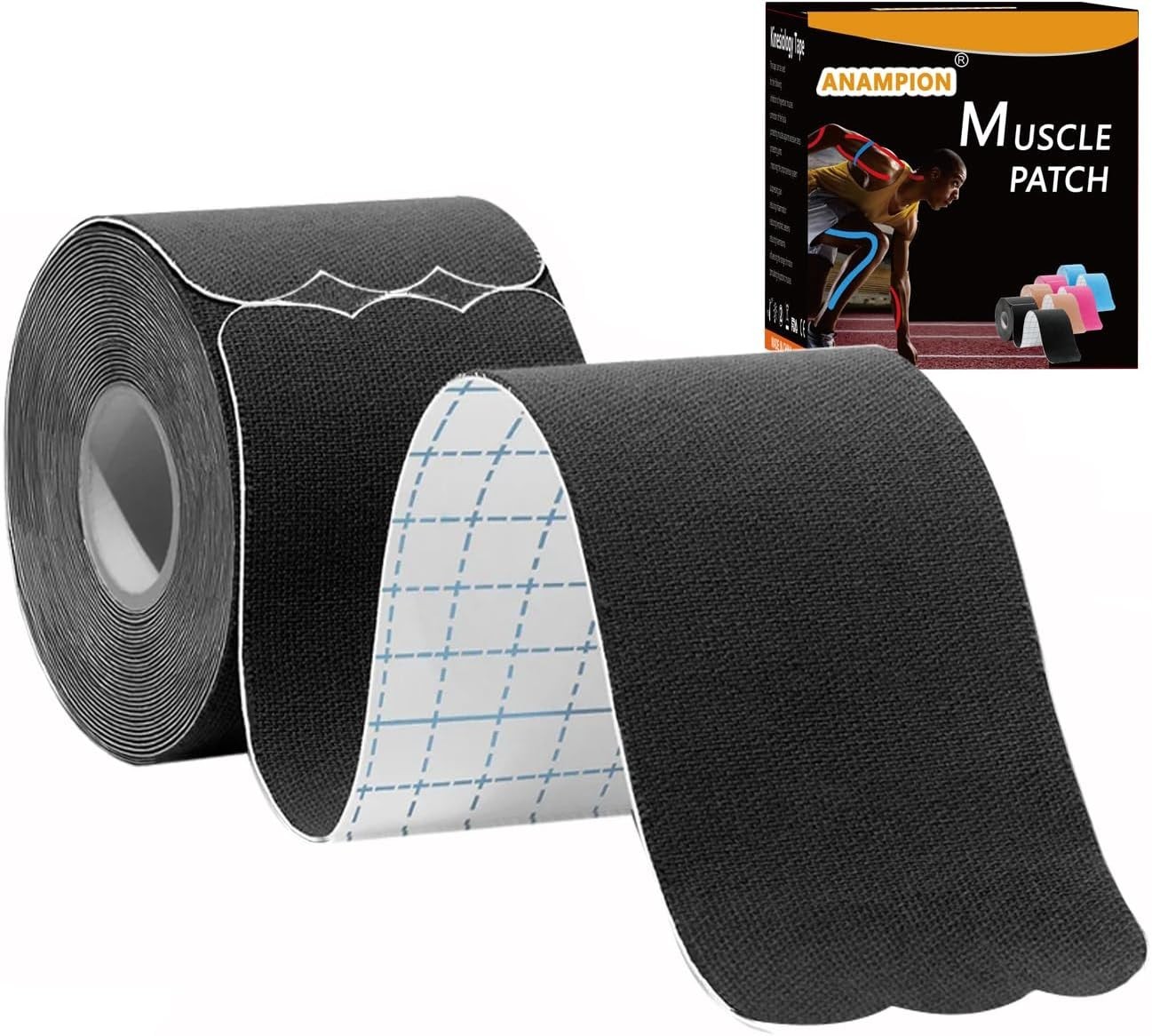20 Strips KT Tape Cotton 10" Precut Kinesiology Therapeutic Elastic Sports Roll
