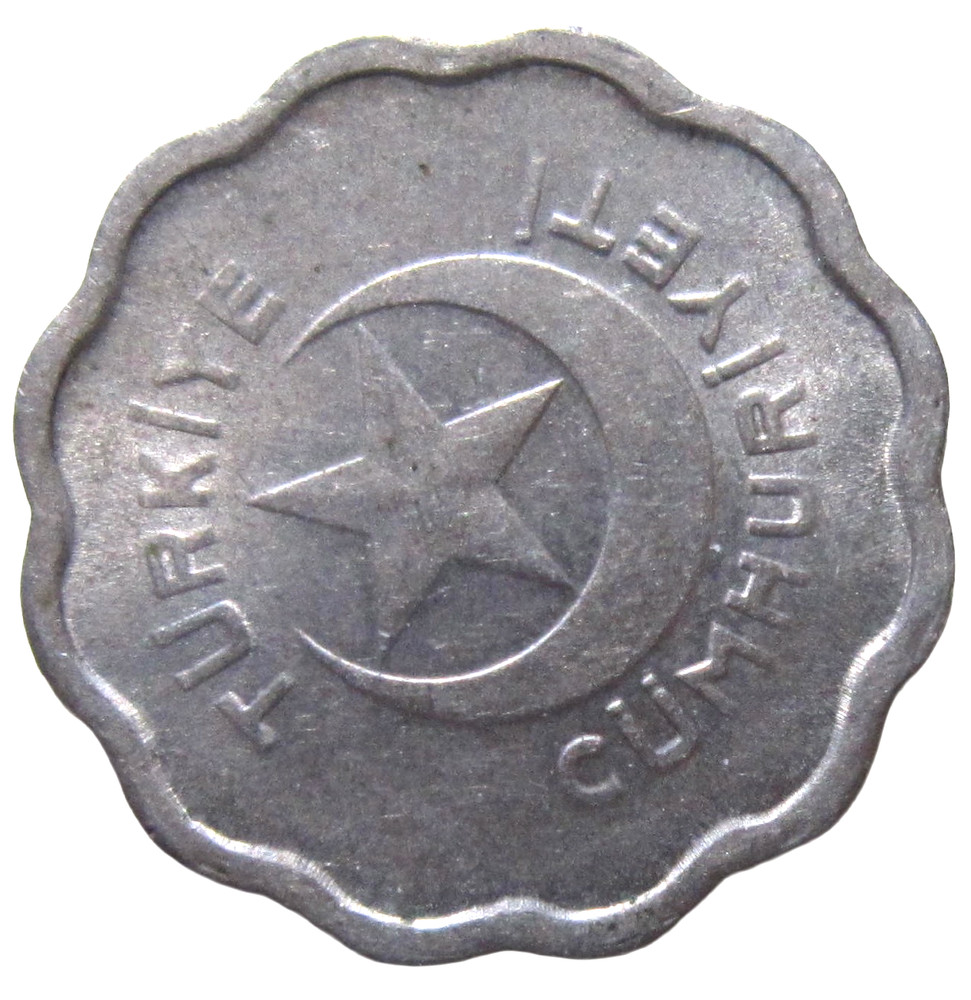 TURKEY. 1 KURUS,  1944.