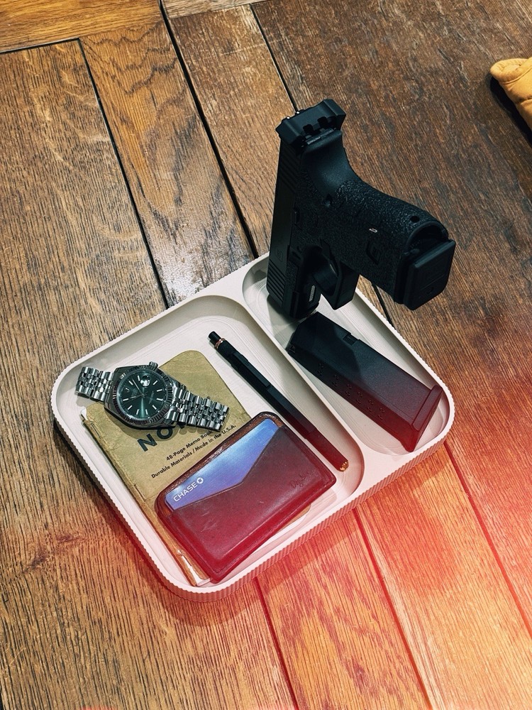 EDC Dump Tray with 9mm Peg Mount Organizer