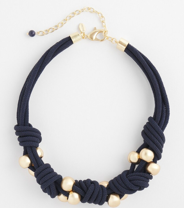 CHICO'S BEADED KNOT NECKLACE