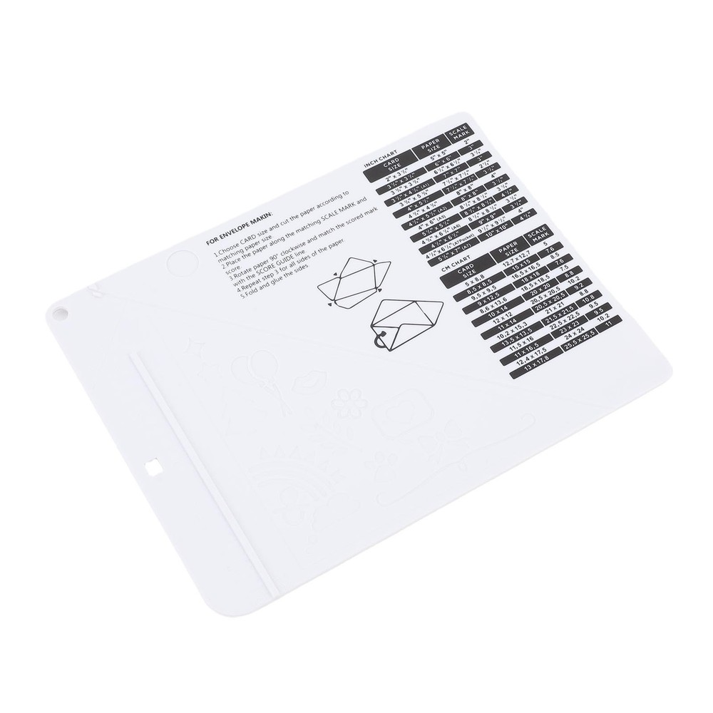 Mini Scoring Board And Bone Folder Set Scrapbooking Embossing Craft Tool