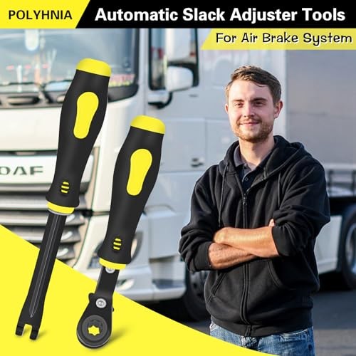 2 PCS Slack Adjuster Tools - Brake Adjustment for Semi, Fork End Release