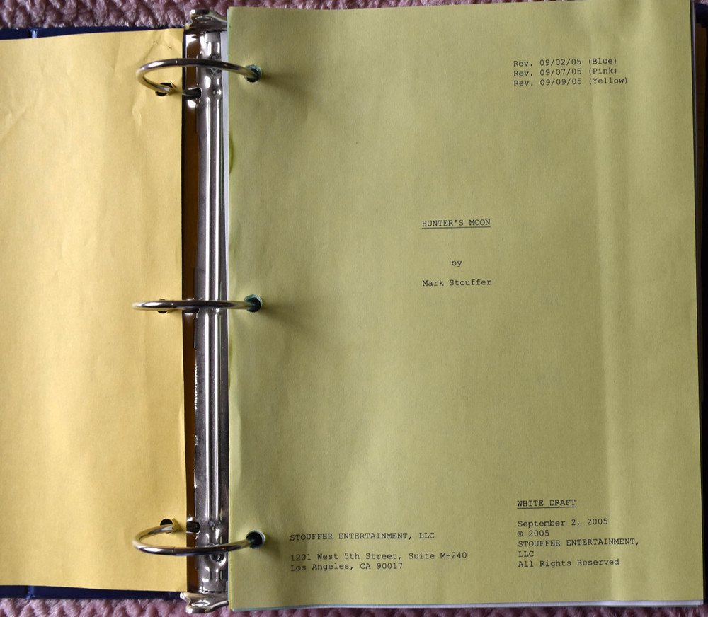 2005 Hunter's Moon Original Script + Crew List + Contact List
