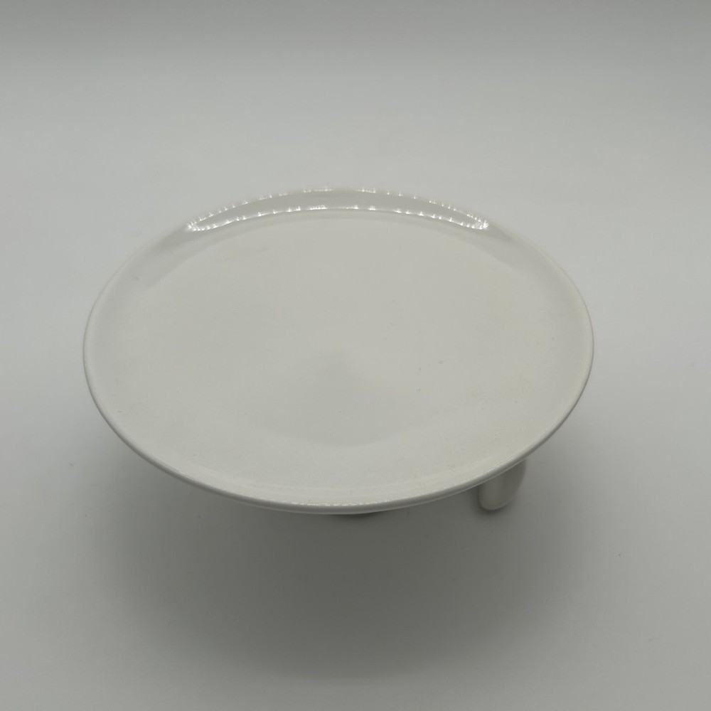 White Ceramic Bunny Cake Stand 7.8” Easter, Dessert, Cupcake & Candy Dish