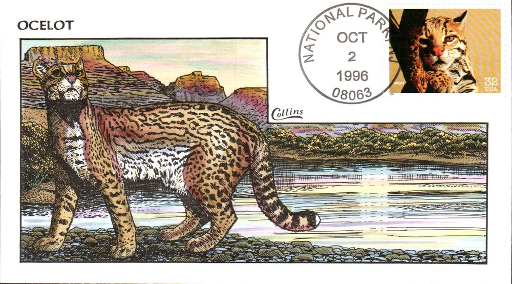 #3105e Ocelot Collins FDC (00519963105e001)